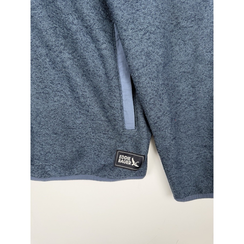 Eddie Bauer Men's Sweater Fleece Pullover Size extra Large Long Sleeve Blue - Picture 2 of 8